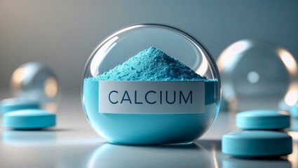 Calcium Mineral. Bone Mineral. Dietary Supplement. Health Care. Healthy Lifestyle. Calcium Mineral Deficiency. Daily Mineral Intake.