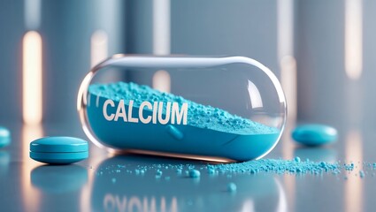 Calcium Mineral. Bone Mineral. Dietary Supplement. Health Care. Healthy Lifestyle. Calcium Mineral Deficiency. Daily Mineral Intake.