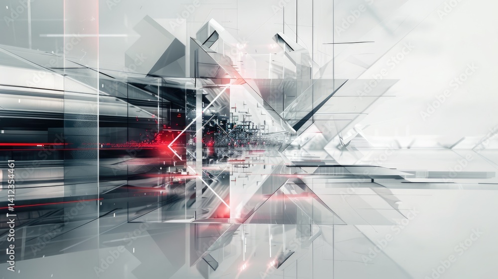 Poster this sleek abstract design features geometric elements in a modern composition, showcasing vibrant c