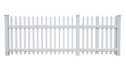 Pale gray picket fence design