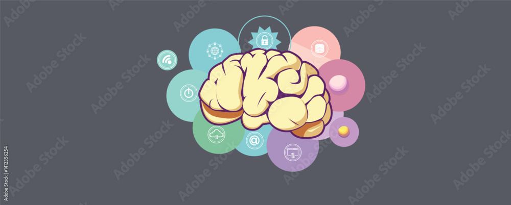 Aufkleber artificial intelligence science concept