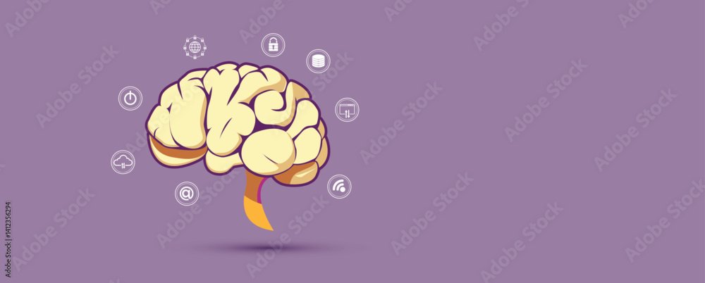 Aufkleber artificial intelligence science concept