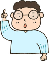 설명하는 어린이 