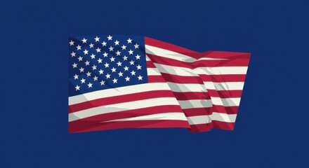Obraz premium Stylized American Flag Illustration