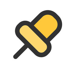 vector illustration of a pin