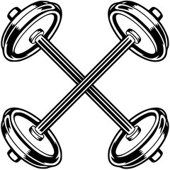 dumbbell vector illustration