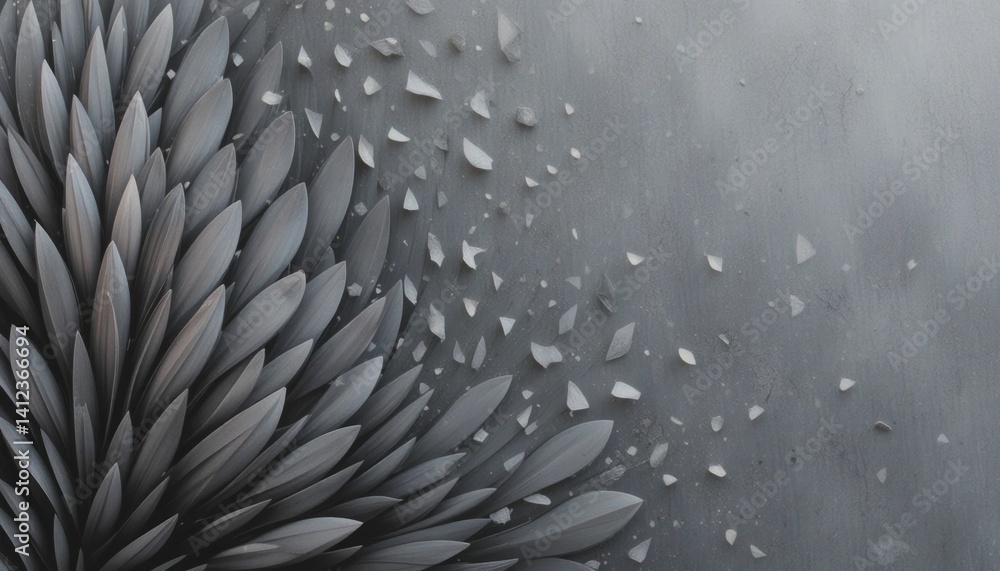 Aufkleber dynamic abstract art modern gallery digital artwork minimalist environment close-up view innovative 