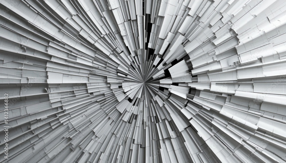 Poster dynamic abstract design of radiating lines digital art studio conceptual 3d perspective modern aesth