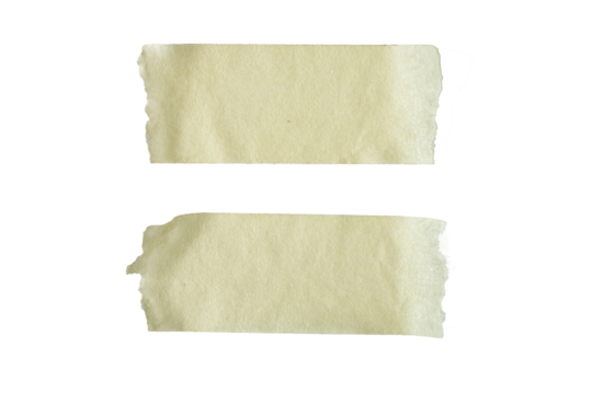 White masking tape on isolate white background.