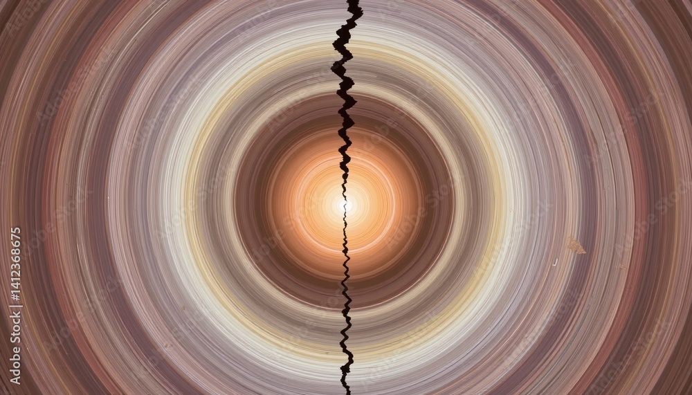 Poster dynamic circular light patterns digital art abstract environment energetic viewpoint visual concepts