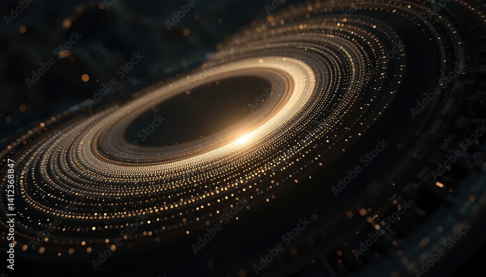 Poster cosmic phenomenon captured outer space digital art abstract environment close-up view stellar concep