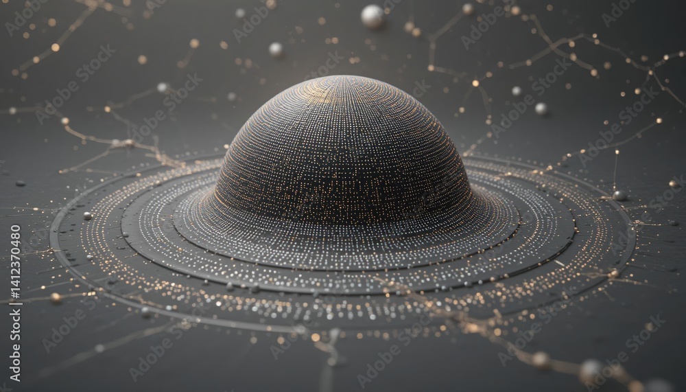 Poster cosmic visualization of a stellar structure digital art abstract environment futuristic concept high