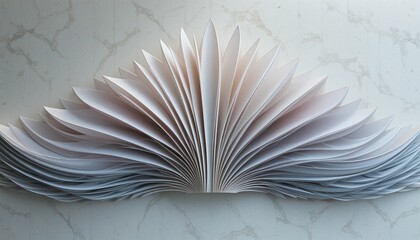 Creative paper folding art display contemporary studio photography minimalist environment close-up viewpoint aesthetic design inspiration
