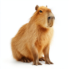 Fototapeta premium guinea pig on white background