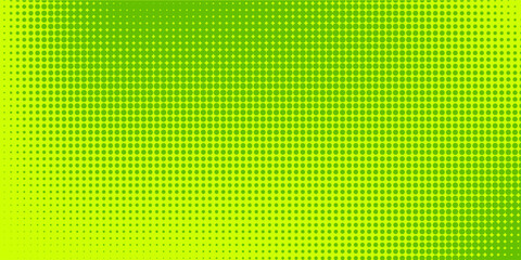 Dots halftone yellow green color pattern gradient texture background.