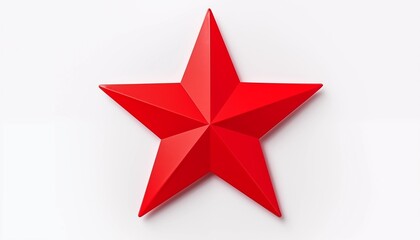 3d red star
