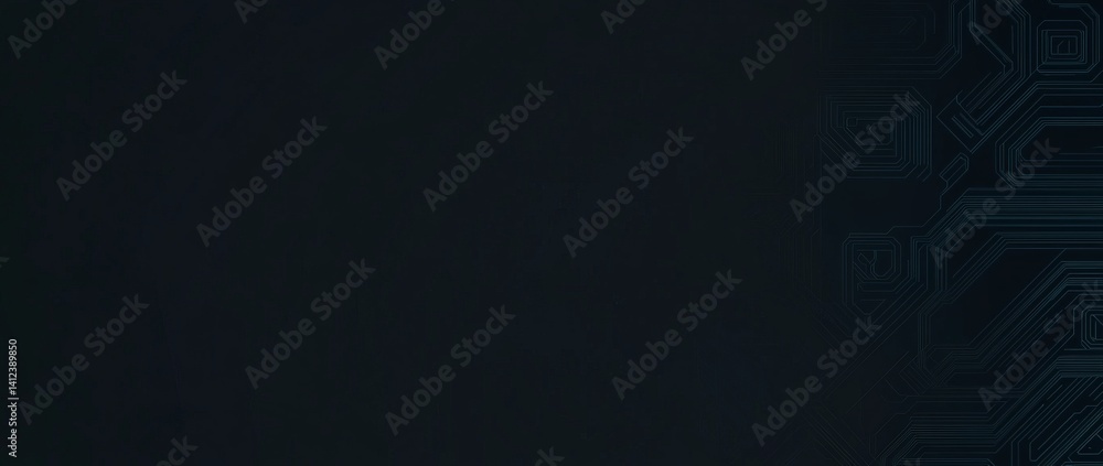 Sticker a blue and white image of a network of lines and dots, blue technology background with circuit board