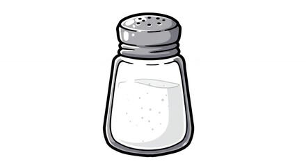 Cartoon salt shaker illustration