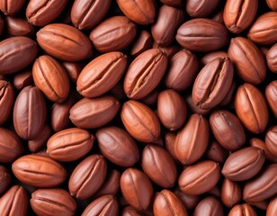 Obraz premium Cocoa beans Isolated on white background.