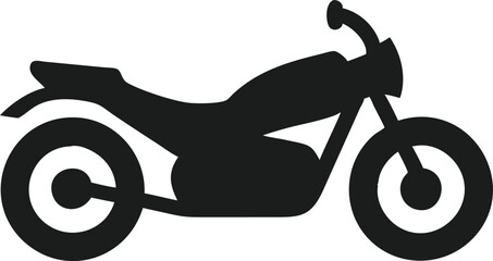 vintage motorcycle silhouette vector icon © Ash