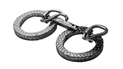 Professional Handcuffs Isolated on White Background for Law Enforcement Concepts