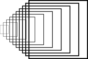 Square blend effects out line. Element in concept technology