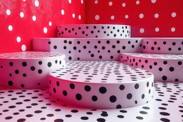 Polka-dot platform display