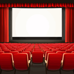 Fototapeta premium empty movie theater