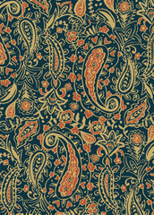 paisley textile pattern design texture,paisley textile pattern design, Magical Traditional Paisleys Seamless Pattern for wallpaper design or fabric textile printing.