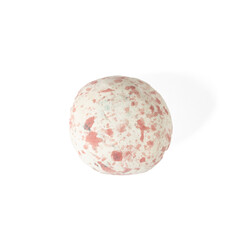 The colorful stone pebble placed on white background.
