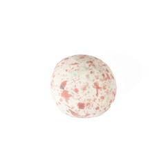 The colorful stone pebble placed on white background.