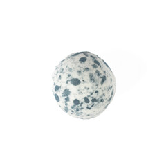 The colorful stone pebble placed on white background.