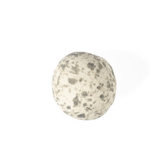 The colorful stone pebble placed on white background.