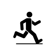Marathon race icon with transparent background