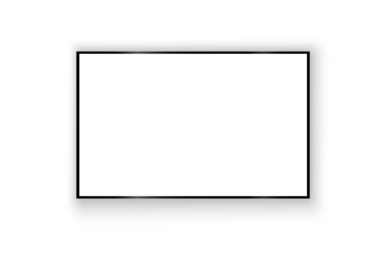PNG Monitor Mockup – Realistic Flat LCD TV Display with Digital Screen, HD Design, Electronic Frame, Wide Wall Panel, White Background, Isolated Vector Technology Object for Media or Home Use