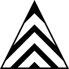 Triangle shapes set. Graphic elements