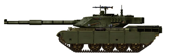 T55-VE M.R.V. (a project to modernize the T-55 tank, using elements from the Italian C2 Ariete MBT, including a 120mm gun)