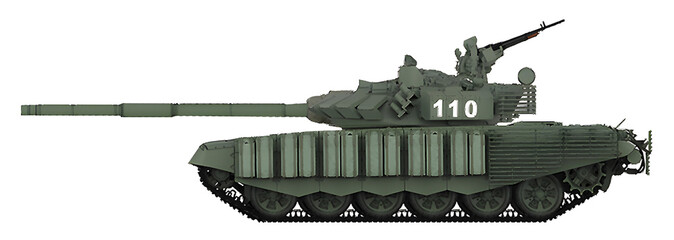 The T-72B3M received a new engine, the power of which is 1130 horsepower. The tank was equipped with a new 125-mm gun with improved ballistics and resource, a Sosna-U sight