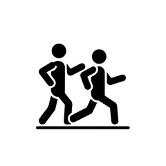 Exercise healthy lifestyle icon with transparent background