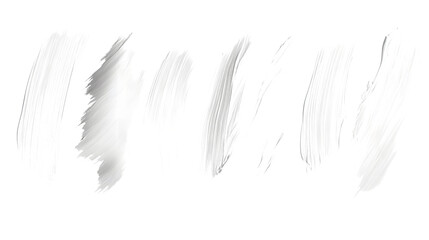 Obraz premium White Brush Stroke Collection for Creative Design Projects