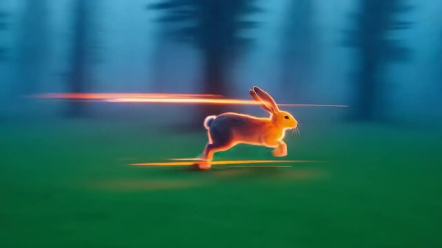 wild rabbit run like a flash