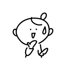 冷や汗をかいて焦る女性・困る・引く