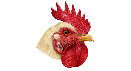 Isolated Rooster Head © Emma