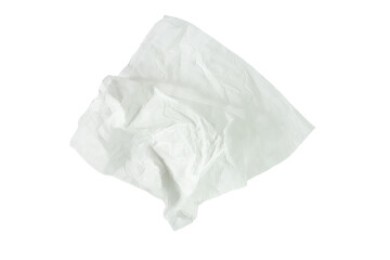 Tissue paper on isolate white background.