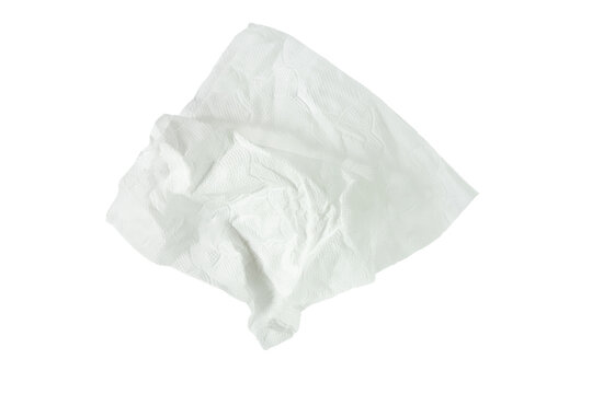 Tissue paper on isolate white background.