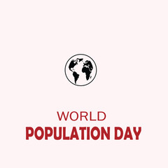 World map idea concept,11 July World population day design for poster, banner or social media post. vector illustration. EPS file.