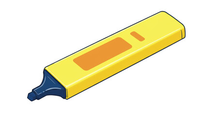Isolated Yellow Marker