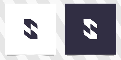 letter s logo design vector