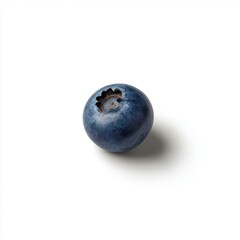 Obraz premium Single blueberry close up studio shot on white background
