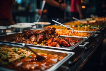 Obraz premium close up of a buffet food